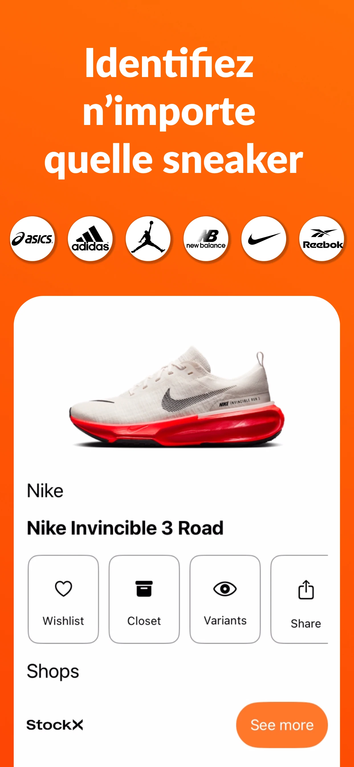 Sneakerr app screenshot