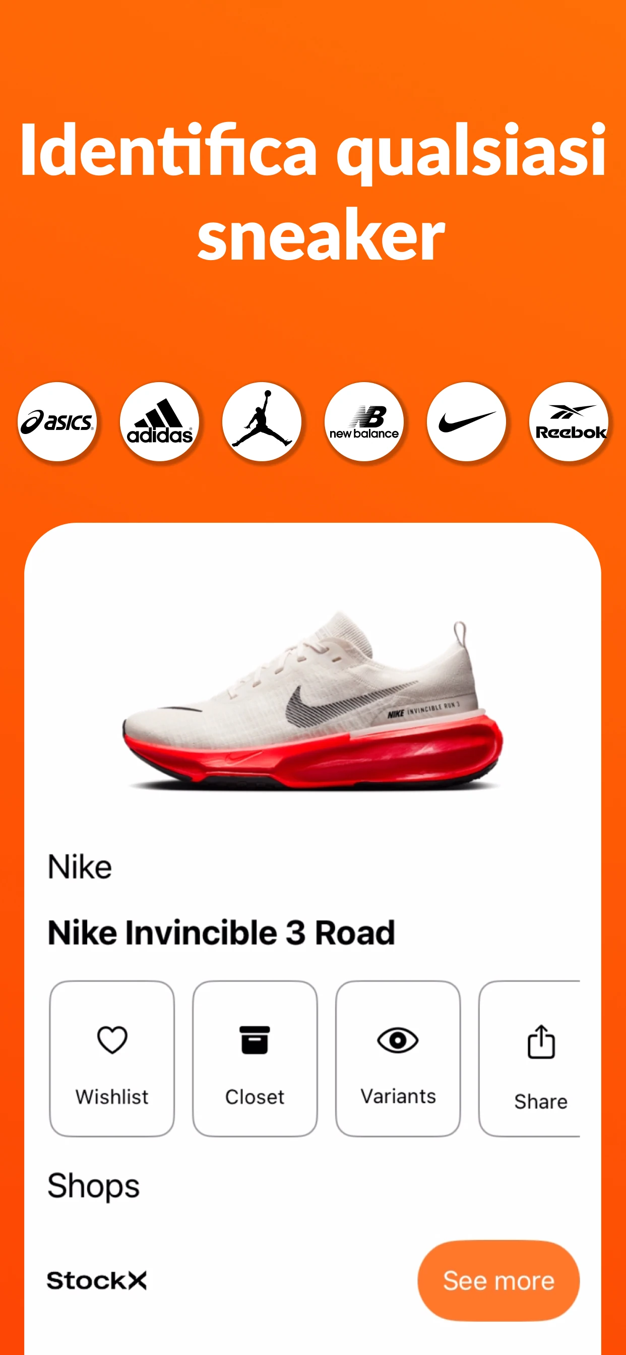 Sneakerr app screenshot
