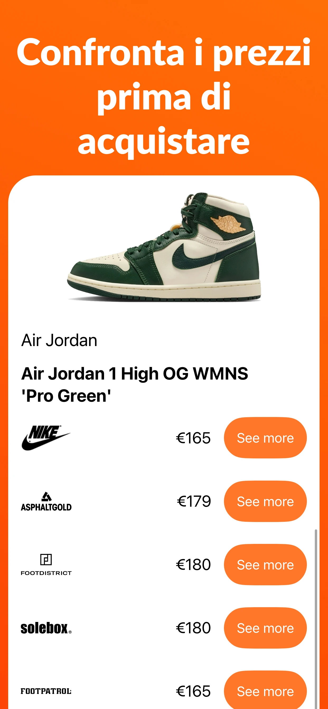 Sneakerr app screenshot