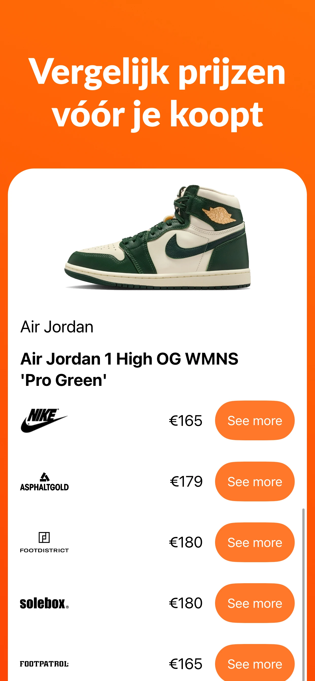 Sneakerr app screenshot
